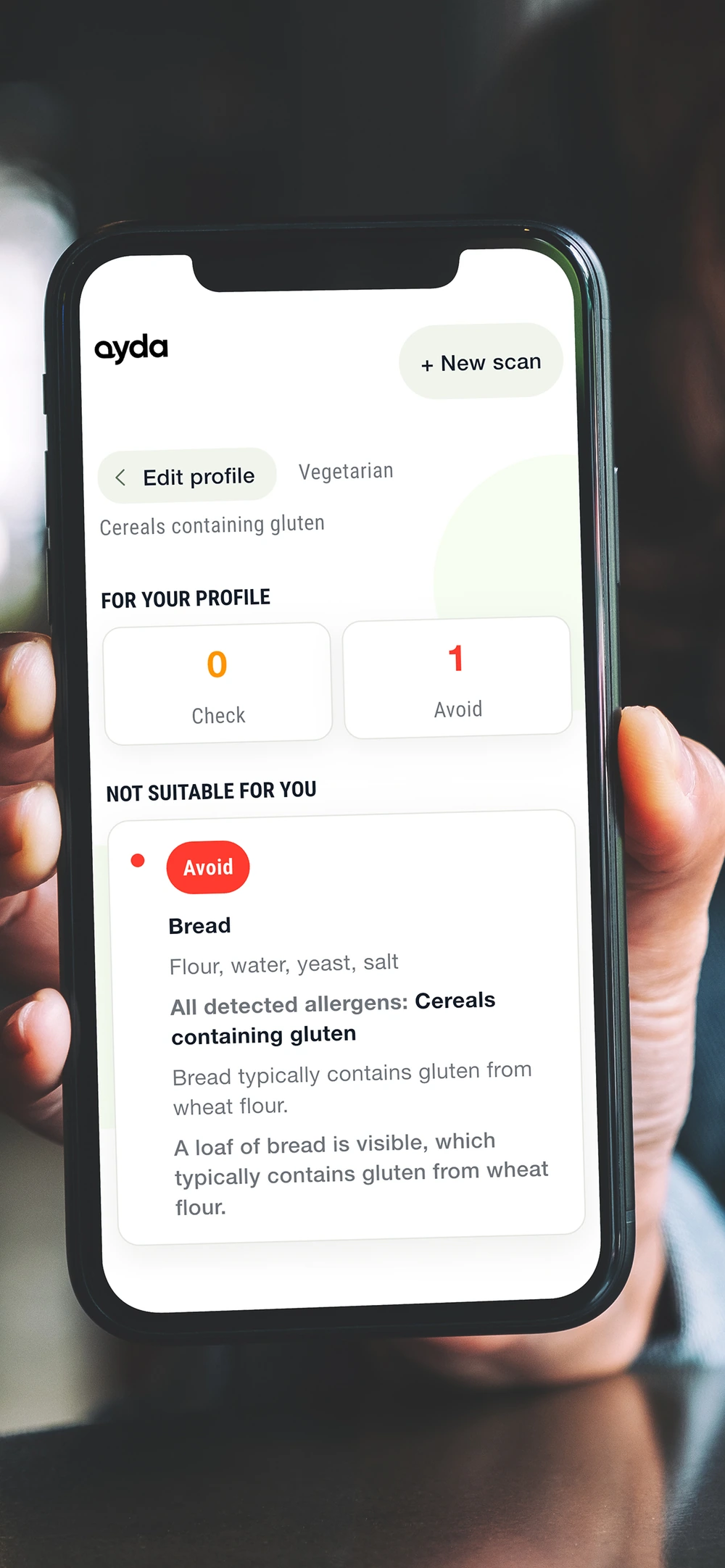 Ayda app Ayda app — Concept, ontwerp & realisatie