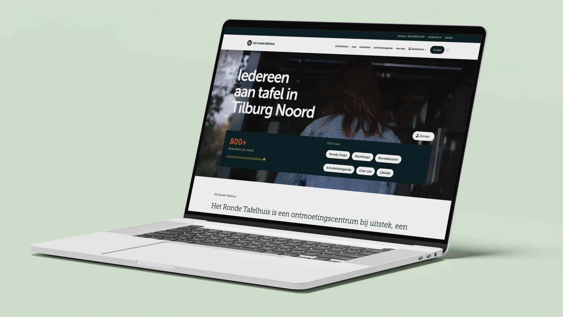 Ronde Tafelhuis — Brand identity & webdesign